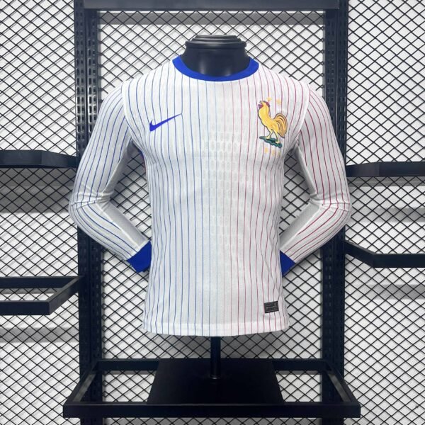 Camiseta Francia 2024 blanca manga larga
