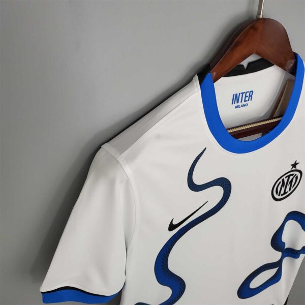 Camiseta Inter Milan Blanco 2021-2022 hombro