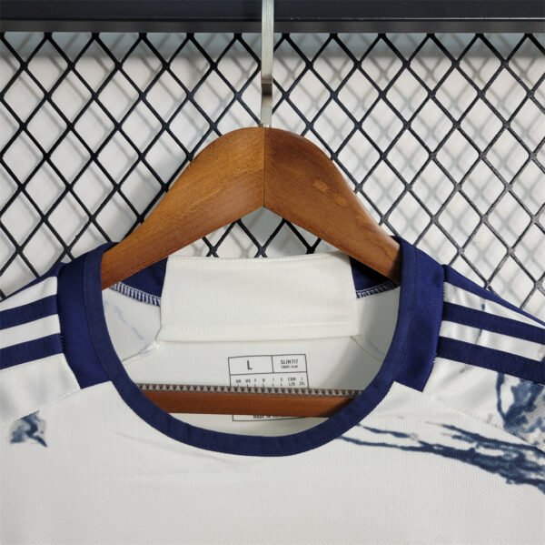 Camiseta Italia Chiesa 2023 Blanco cuello