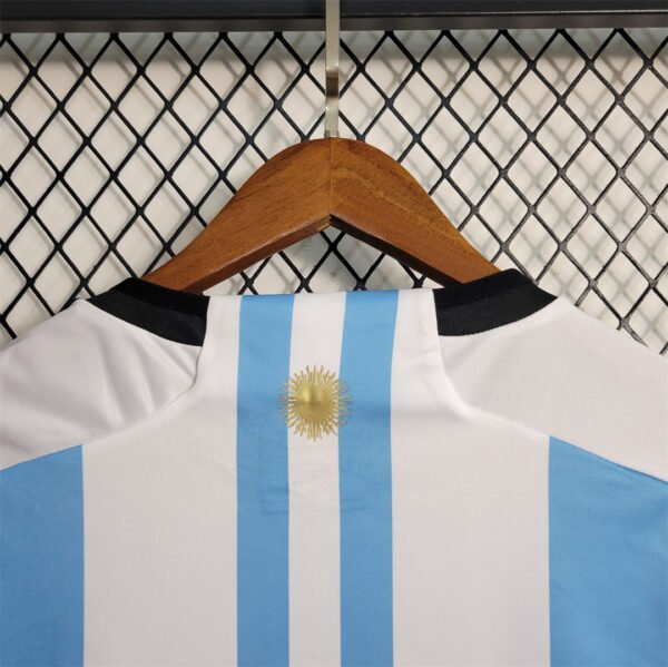 Camiseta Messi 2023 Campeon Mundial cuello