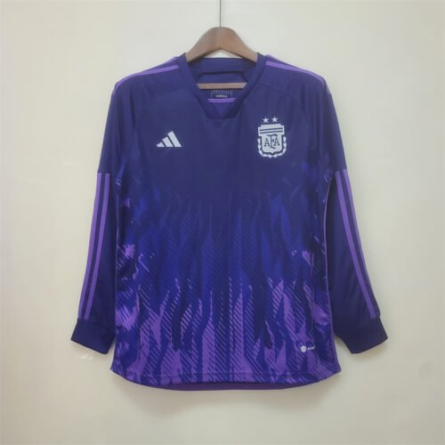 Camiseta Morada Argentina 2022 Manga Larga