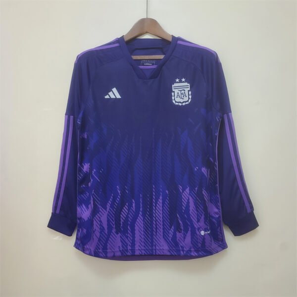 Camiseta Morada Argentina 2022 Manga Larga
