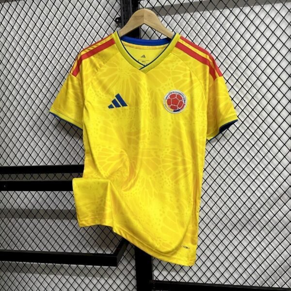 camiseta colombia mundial 2026 amarilla lateral