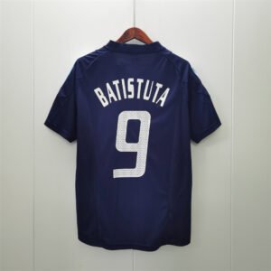 Camiseta Retro Argentina 2002 Azul dorsal