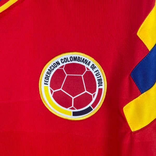 Camiseta Retro Colombia 1990 Roja escudo