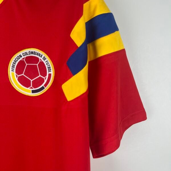 Camiseta Retro Colombia 1990 Roja manga