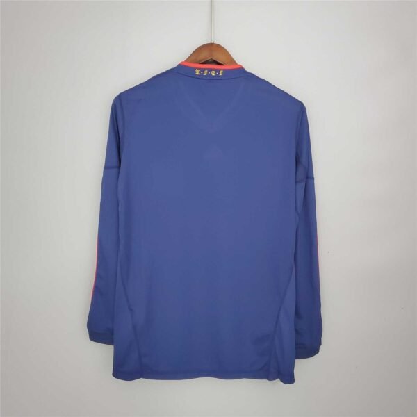 Camiseta Retro España Campeon 2010 Azul Manga Larga dorsal