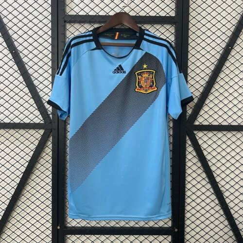 Camiseta Retro España Iniesta 2012 Azul