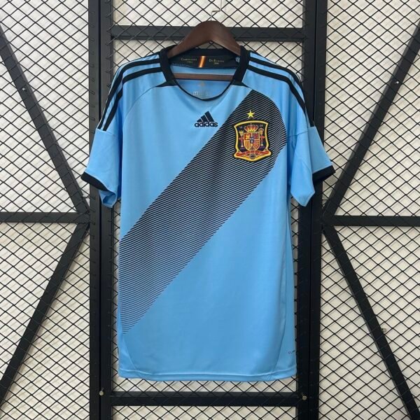 Camiseta Retro España Iniesta 2012 Azul