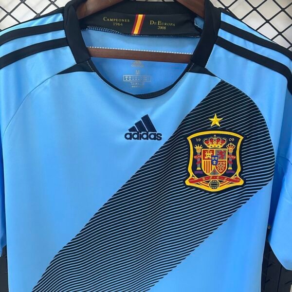 Camiseta Retro España Iniesta 2012 Azul pecho