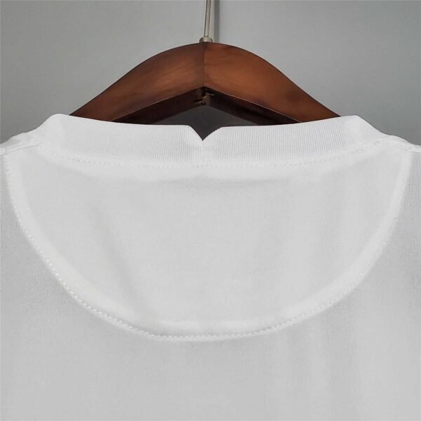 Camiseta Retro Francia 2020 blanca cuello anterior