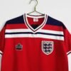 Camiseta Retro Inglaterra 1982 rojo pecho