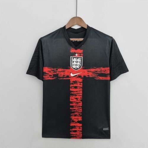 Camiseta Retro Inglaterra Negro 2022