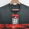 Camiseta Retro Inglaterra Negro 2022 pecho