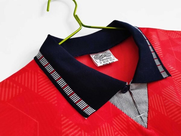 Camiseta Retro Inglaterra Rojo 1990 Nazario cuello