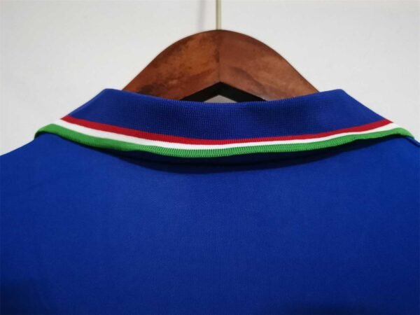 Camiseta Retro Italia 1990 Maldini cuello posterior