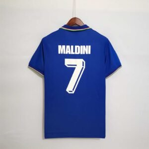 Camiseta Retro Italia 1990 Maldini dorsal