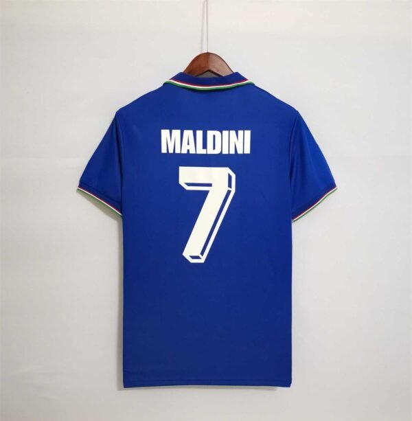 Camiseta Retro Italia 1990 Maldini dorsal
