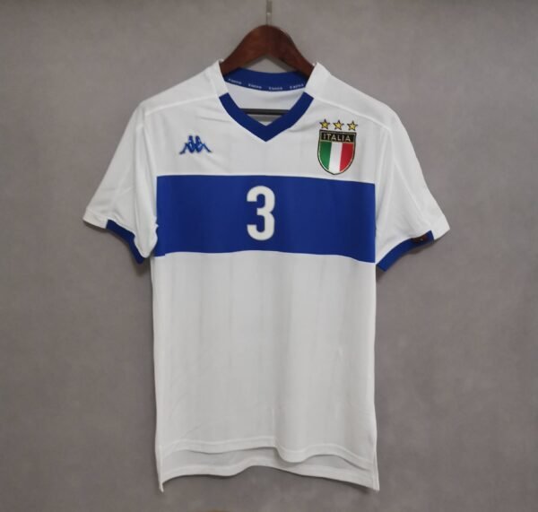 Camiseta Retro Italia Blanco 1998-2000 Maldini