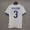 Camiseta Retro Italia Blanco 1998-2000 Maldini dorsal
