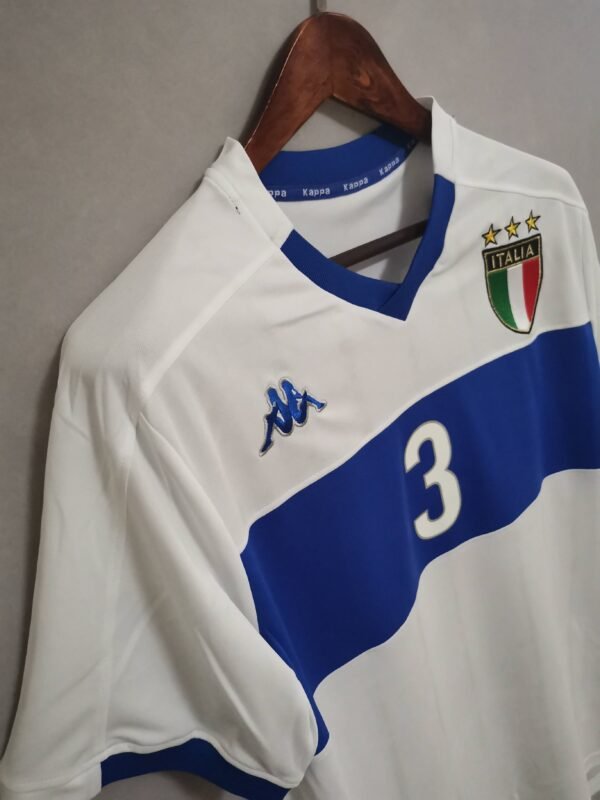 Camiseta Retro Italia Blanco 1998-2000 Maldini lateral
