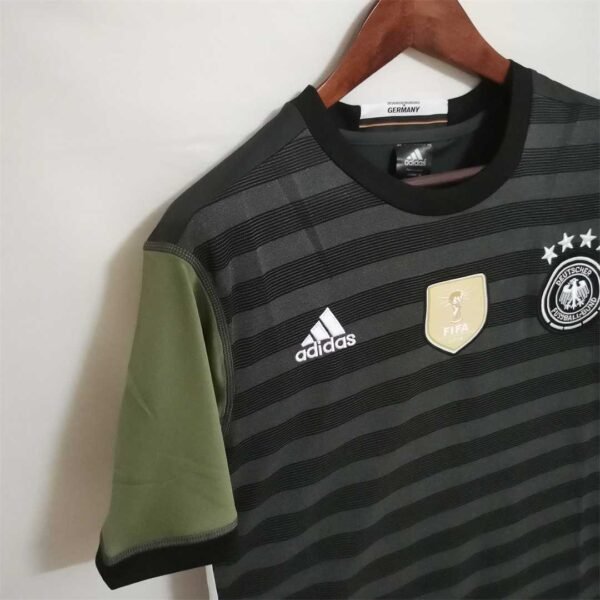 Camiseta Retro Alemania Kross 2016 Negro hombro