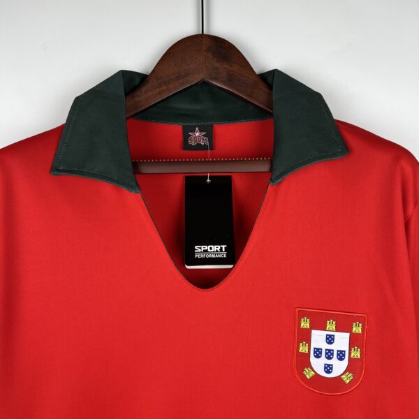 Camiseta Retro Portugal 1972 Eusébio petto