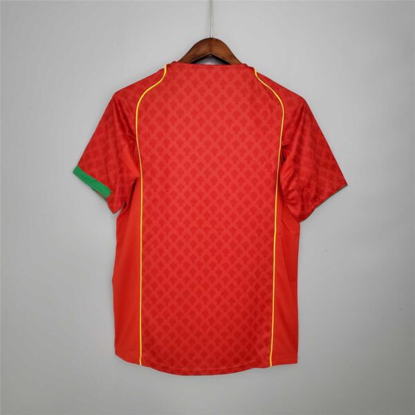 Camiseta Retro Portugal 2004 Figo dorsal