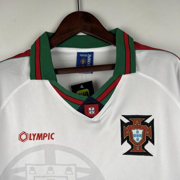 Camiseta Retro Portugal Blanco 1996-1997 Figo pecho
