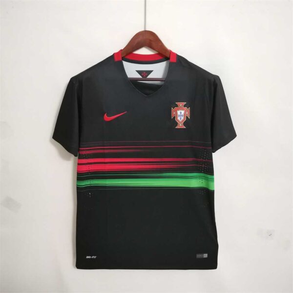 Camiseta Retro Portugal Negro 2015