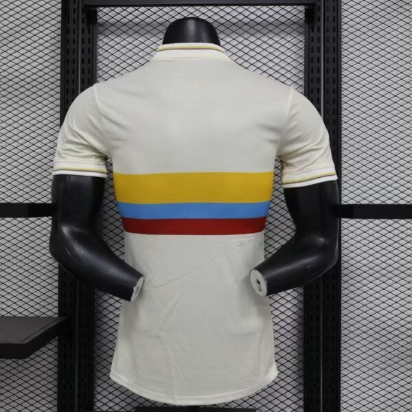 Camiseta blanca Colombia 2024 dorsal