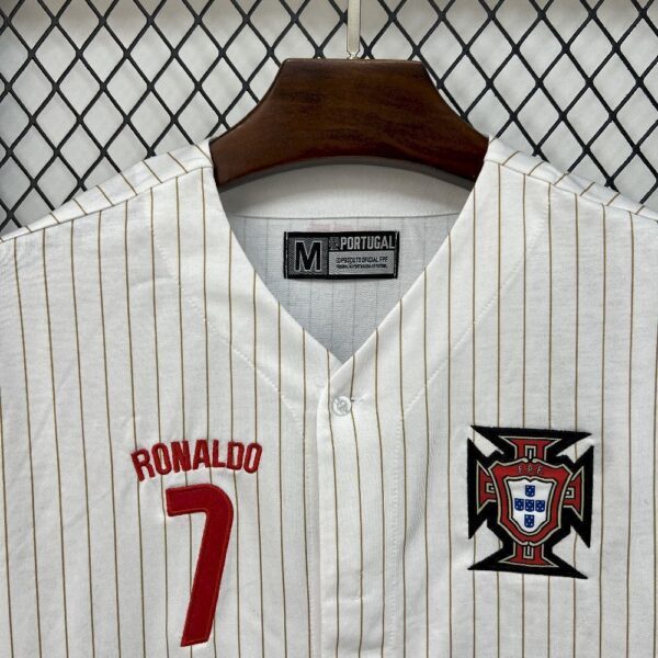Camiseta blanca Portugal US Pack 2025 Ronaldo pecho