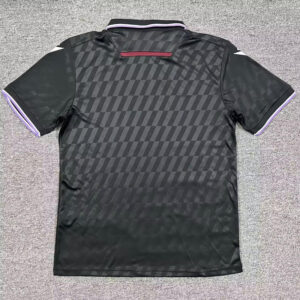 Camiseta negra Almeria 2025-2026 dorsal