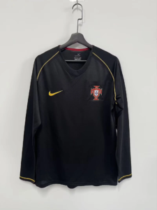 Camiseta negro Retro Portugal 2006 Ronaldo