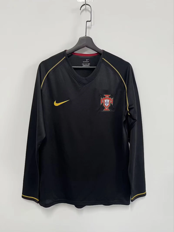 Camiseta negro Retro Portugal 2006 Ronaldo