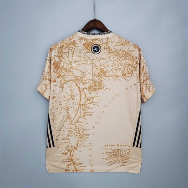 Camiseta retro Argentina 2021 Dorado dorsal