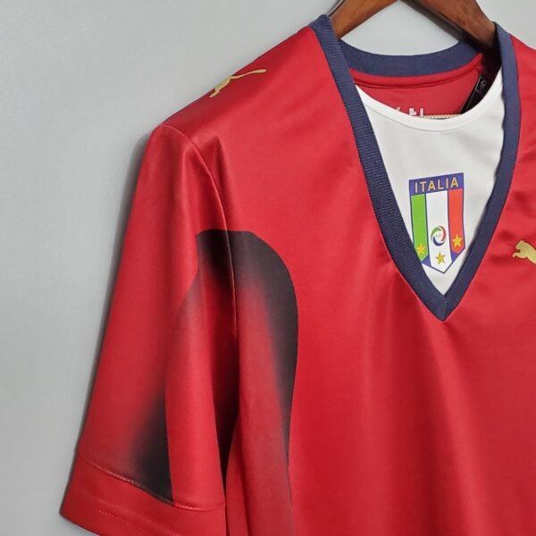 Camiseta retro Buffon 2006 Rojo hombro