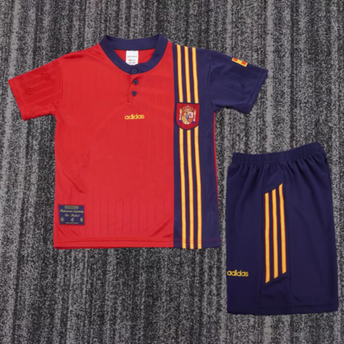 Conjunto Retro niño España 1996 CAMINERO Primera Equipacion