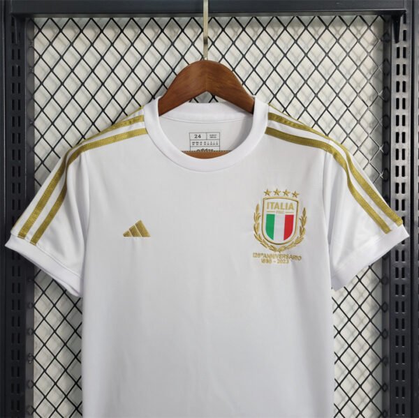 Conjunto niño Italia 2023 Blanco pecho
