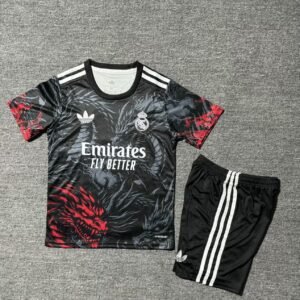 Conjunto niño Real Madrid Dragon negro 2025-2026