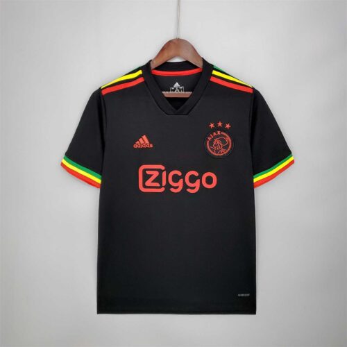 Camiseta Retro Ajax Negro 2021-2022 Marley