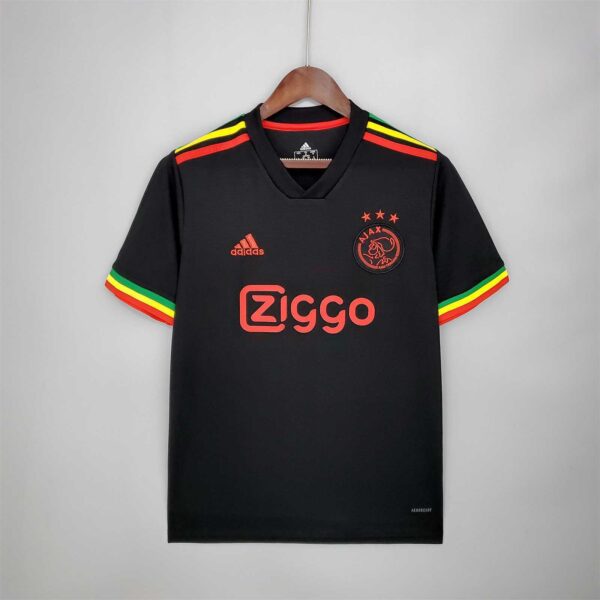 Camiseta Retro Ajax Negro 2021-2022 Marley