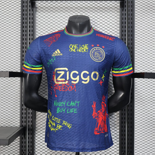 Camiseta Ajax Bob Marley 2025-2026 Azul