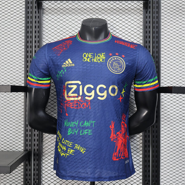 Camiseta Ajax Bob Marley 2025-2026 Azul