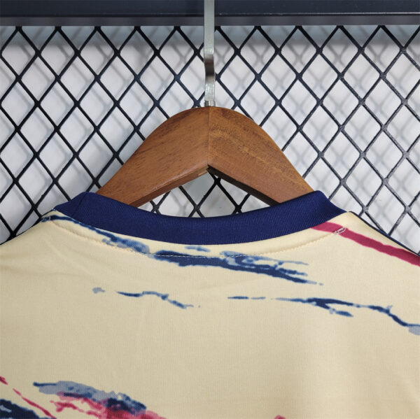 Camiseta Arsenal 2023-2024 Crema Cuarta cuello