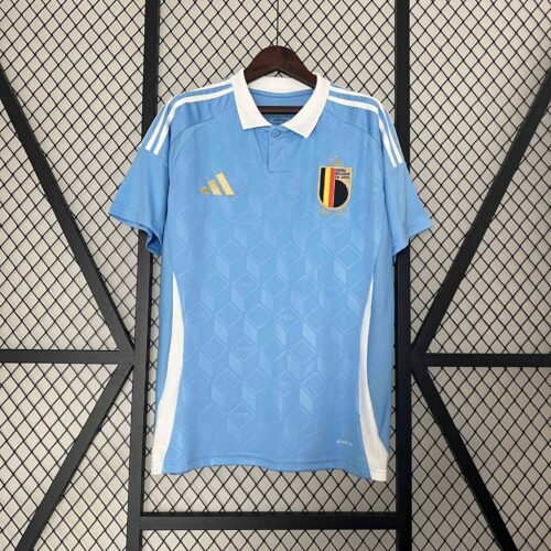 Camiseta Bélgica Eurocopa 2024 Celeste