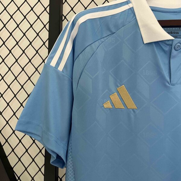 Camiseta Bélgica Eurocopa 2024 Celeste manga