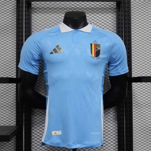 Camiseta Bélgica Lukaku 2024 Celeste