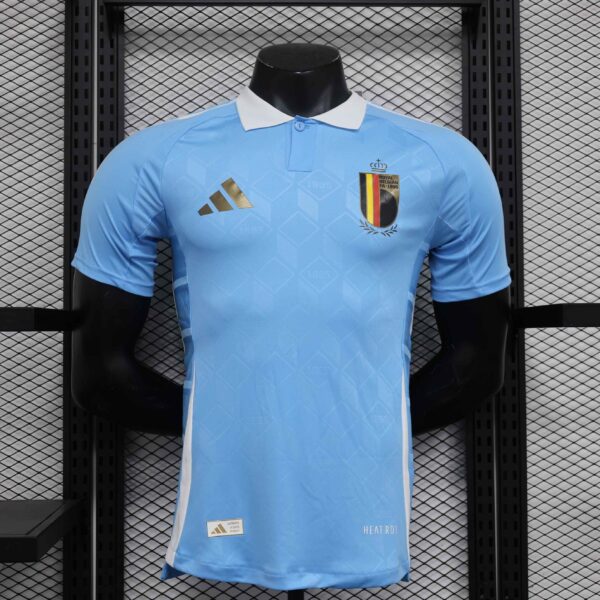 Camiseta Bélgica Lukaku 2024 Celeste