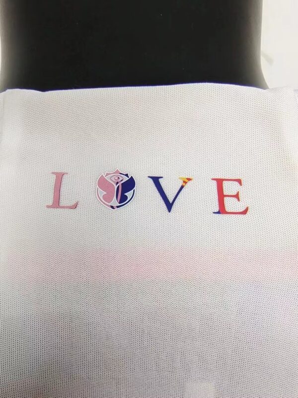 Camiseta Bélgica Mundial 2022 Blanca cuello anterior